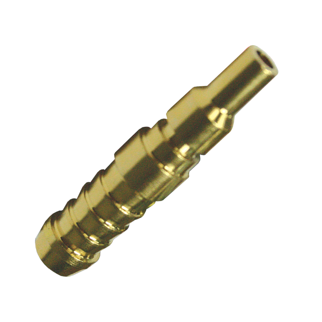 [A105-4C] AIR TOOL FITTING - PLUG MALE 3/8"HOSE BARB JAMEC STYLE 2PC CARDED