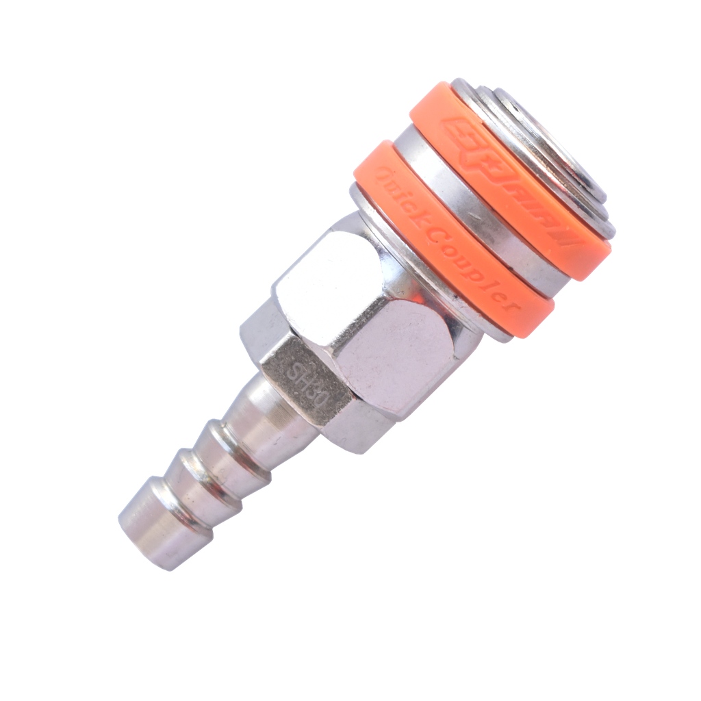 AIR TOOL FITTING - COUPLER 1/2" HOSE BARB NITTO STYLE