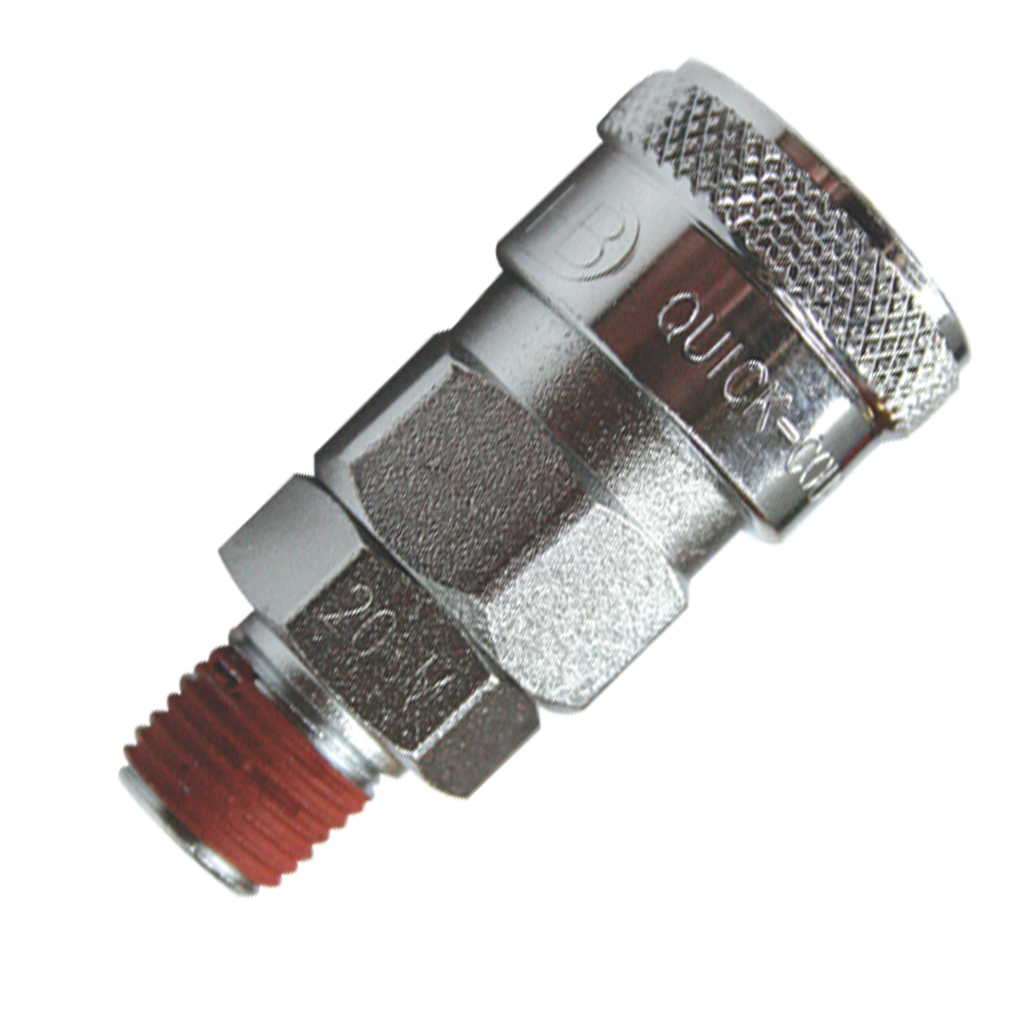 AIR TOOL FITTING - COUPLER 1/4"M THREAD NITTO STYLE