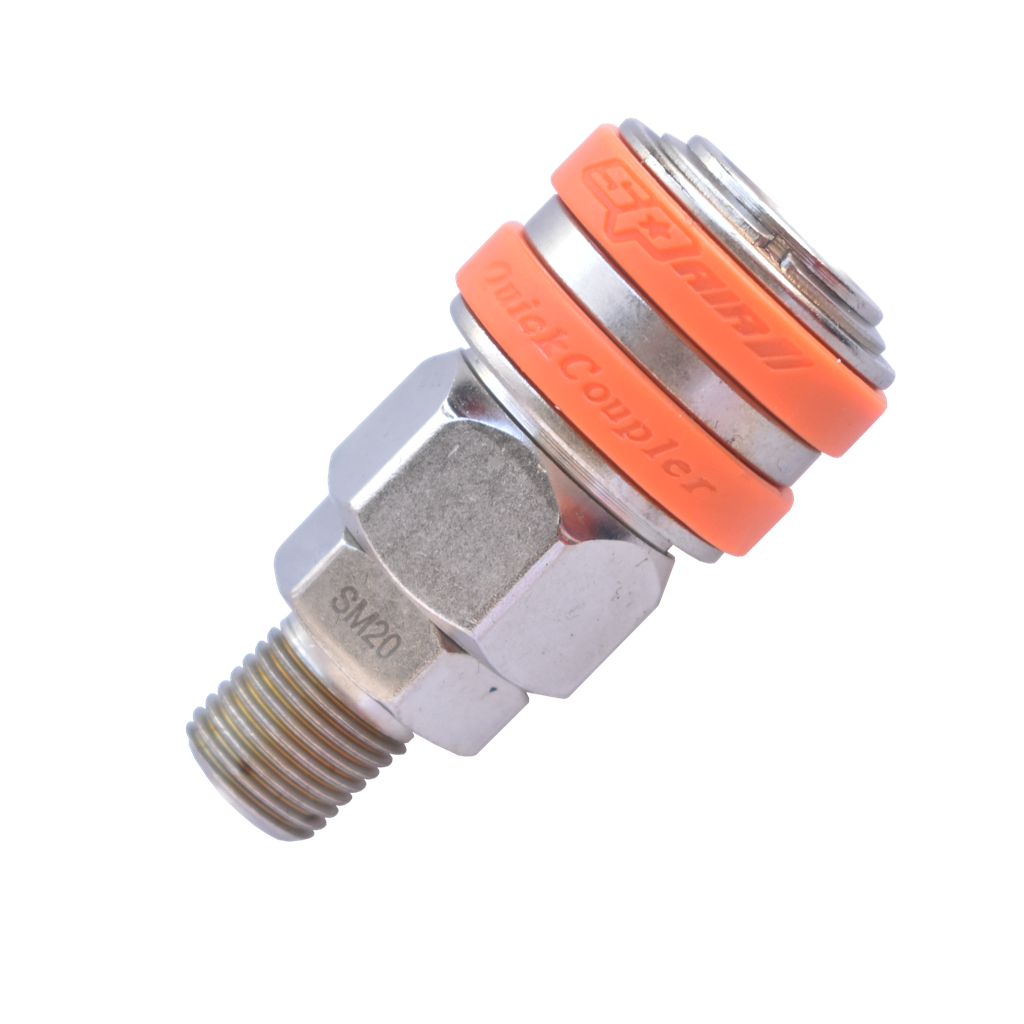 AIR TOOL FITTING - COUPLER 1/2"M THREAD NITTO STYLE