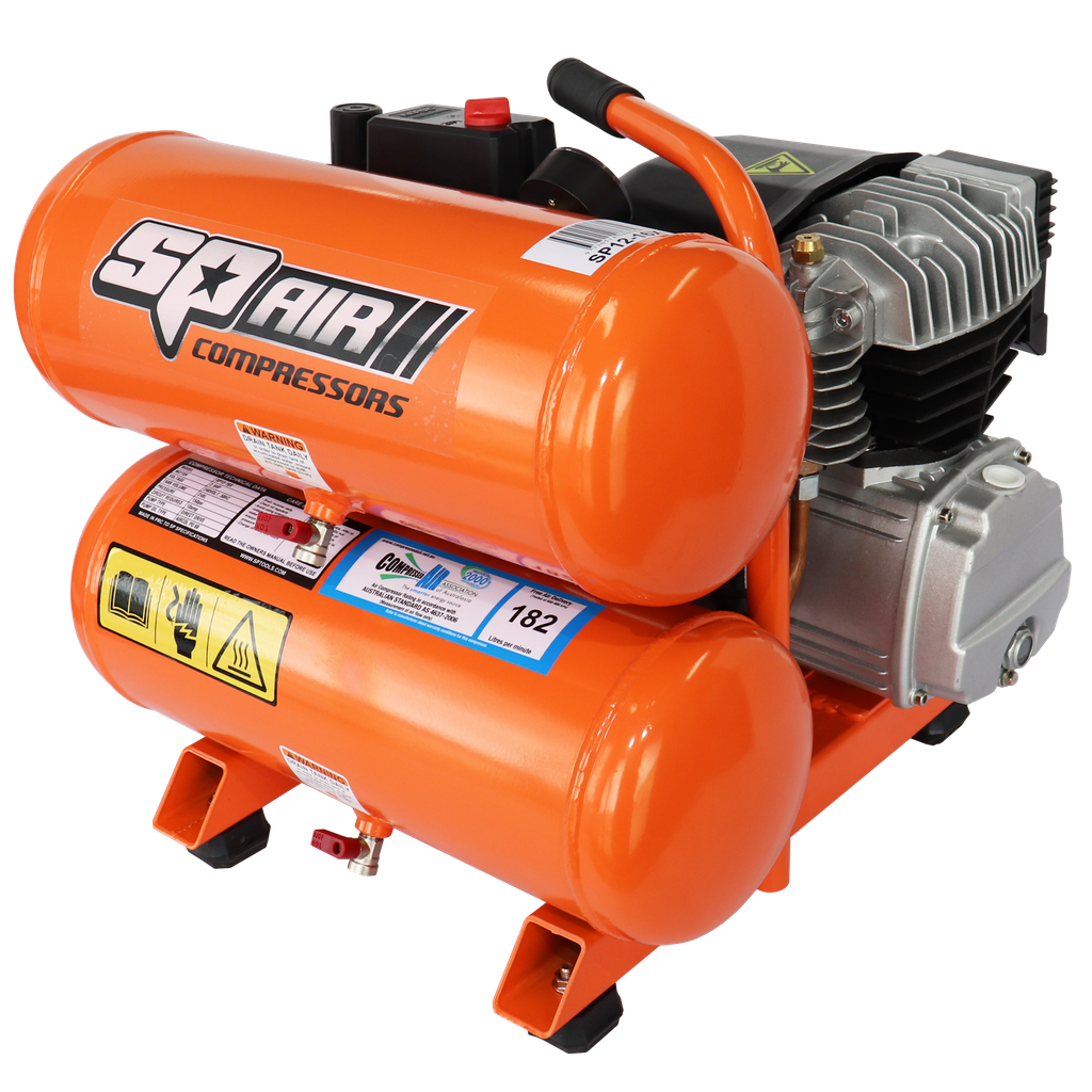 COMPRESSOR - 2.5HP DIRECT DRIVE TWIN 8LT (16L) TANK