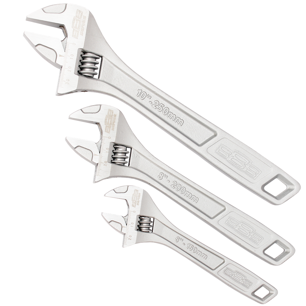 [T818000] ADJUSTABLE WRENCH SET 150MM 200MM 250MM