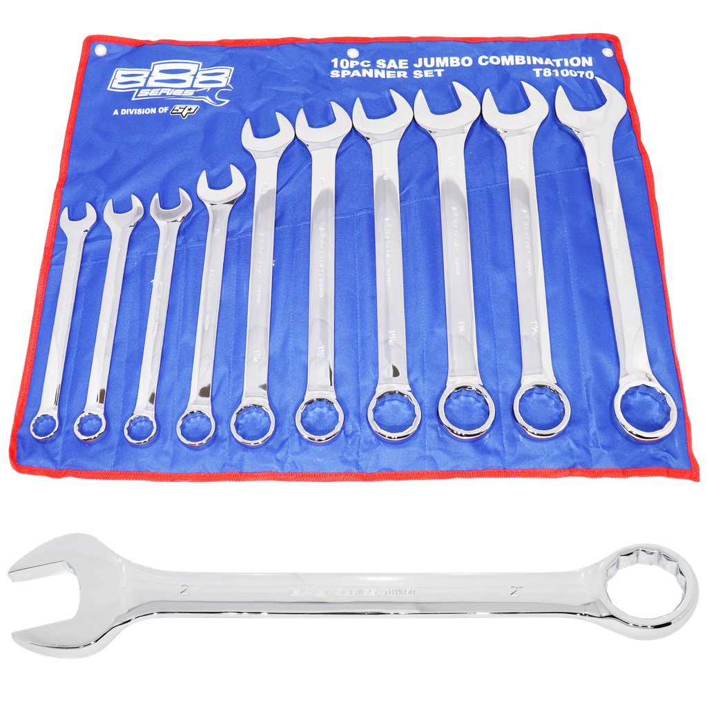 SPANNER SET - ROE JUMBO SAE 10PC