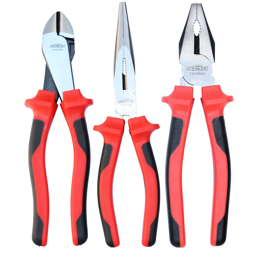 [T832903] PLIERS & CUTTERS - 3PC SET