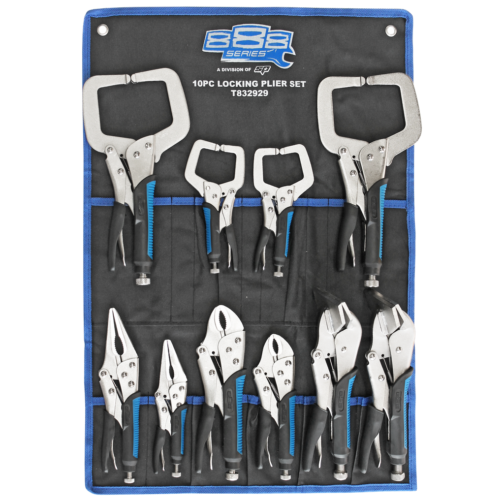 [T832929] PLIERS & CUTTERS - LOCKING 10PC SET