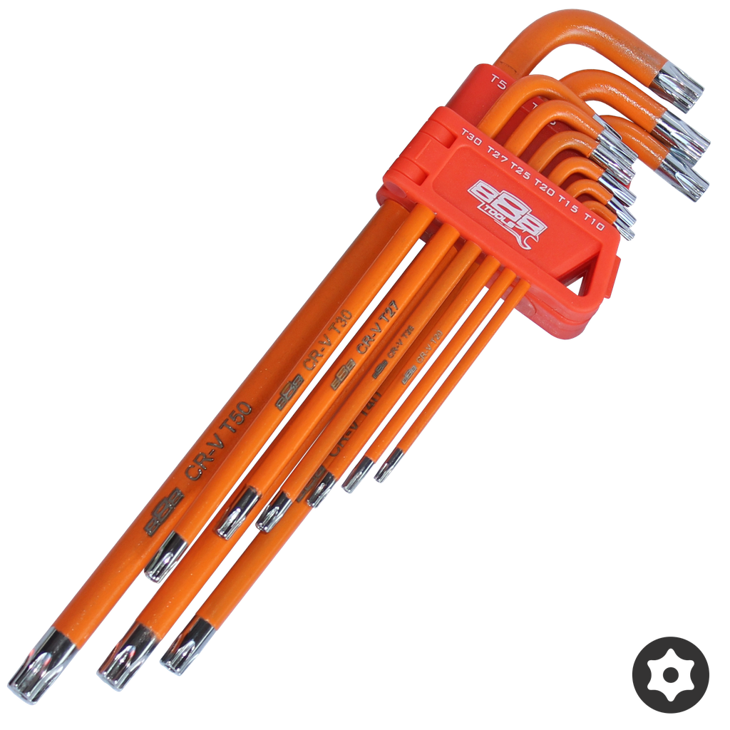 [T834518] KEY SET - TORX DR TAMPER PROOF LONG 9PC