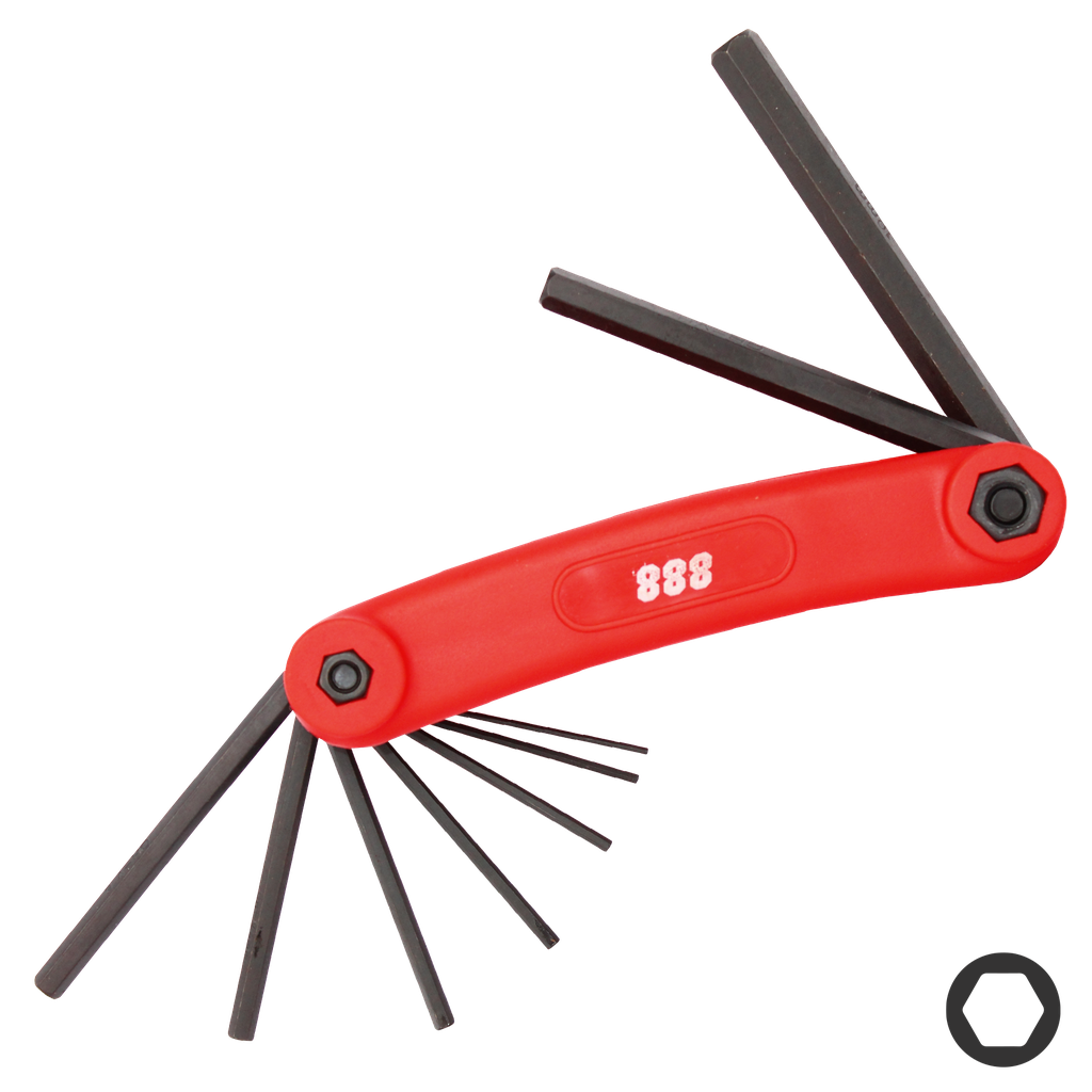 [T834562] KEY SET - SAE HEX FOLDING MAGNETIC 8PC