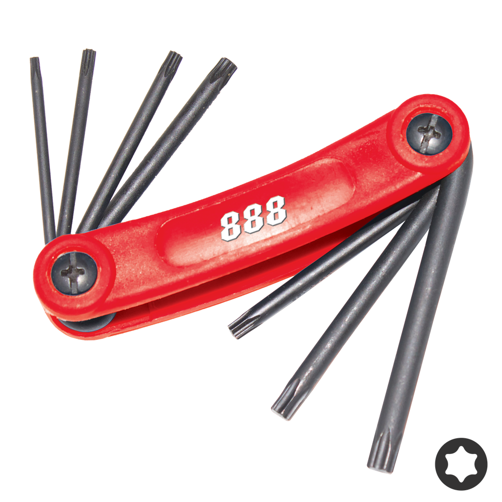 [T834567] KEY SET - TORX FOLDING MAGNETIC 7PC