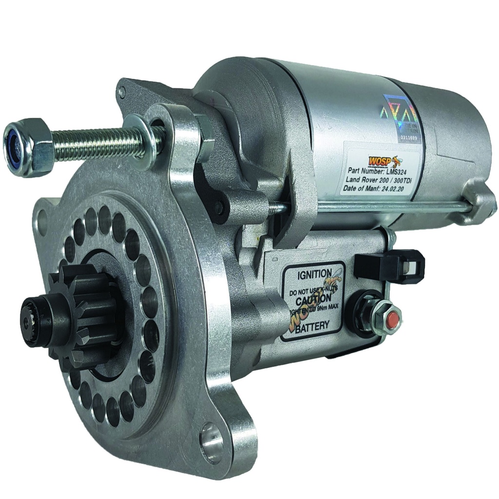 [WSPLMS324] WOSP Lightweight High Torque Starter Motor - Land Rover 200/300 Tdi / 2.5D