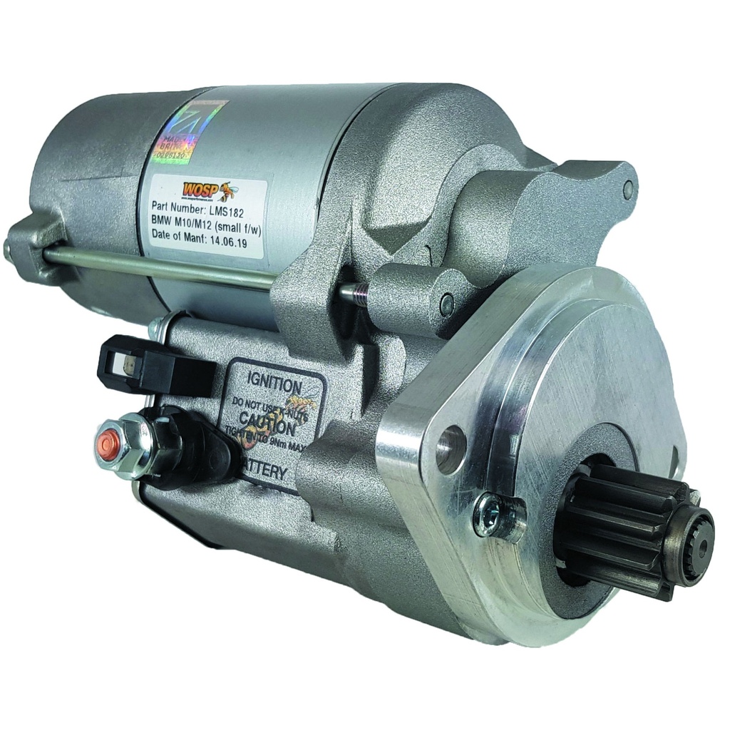 [WSPLMS182] WOSP Lightweight High Torque Starter Motor - BMW M10/M12/M62 Small Flywheel