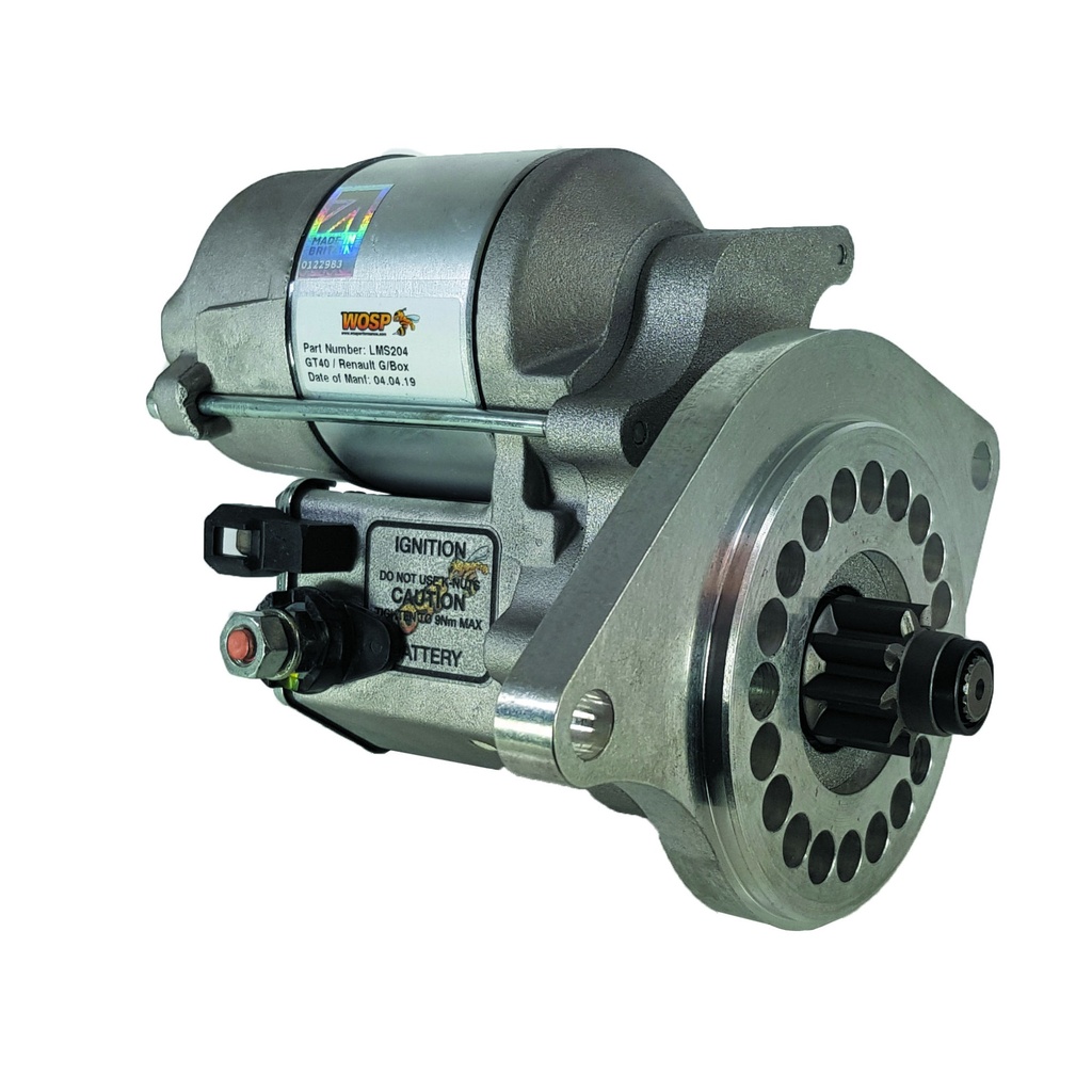 WOSP Lightweight High Torque Starter Motor - Ford GT40 Replica / Renault Gearbox