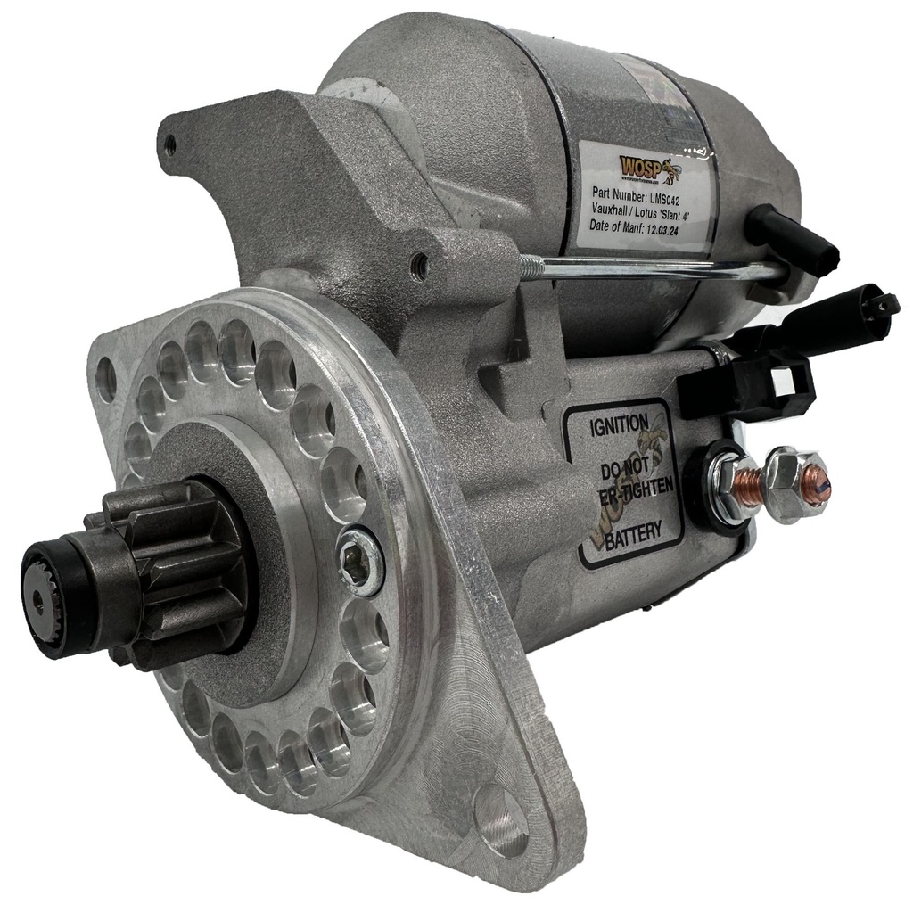WOSP Lightweight High Torque Starter Motor - Vauxhall Slant 4 / Lotus 2.0/2.2 16v