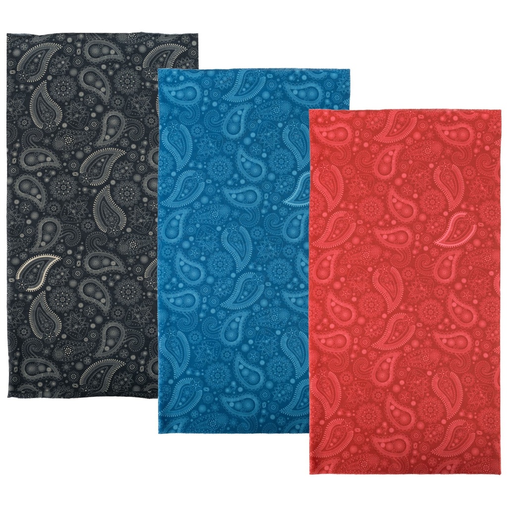 Oxford Comfy Paisley Neck Tube - 3 Pack