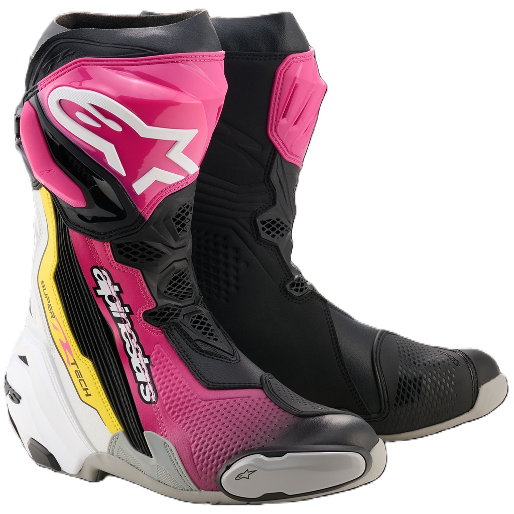 [2013899-3822536] Alpinestars Supertech R Motorcycle Boots (UK 5.5 / Eur 39, Bright Red / Red Fluo)