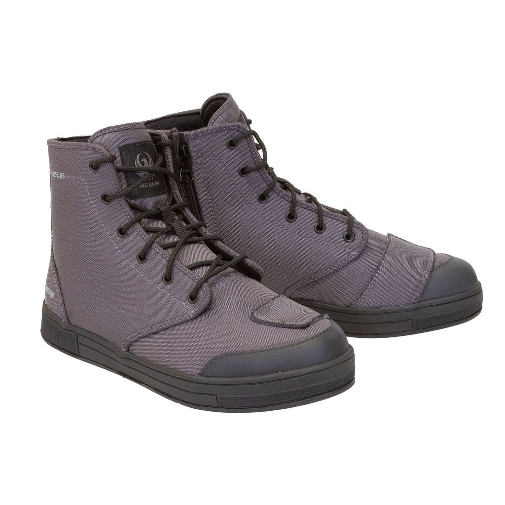 [5002044-3872935] Merlin Knots D30 Canvas Motorcycle Boots (UK 10, Black)