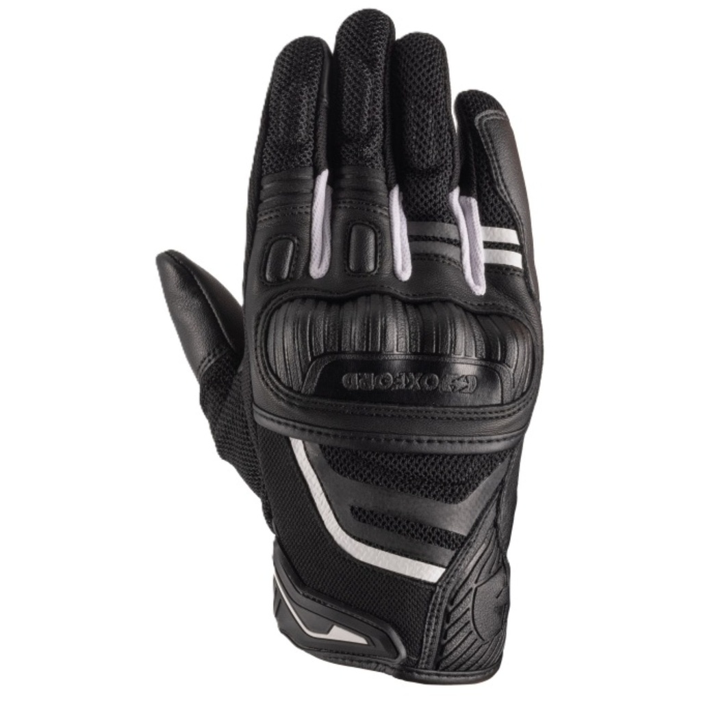 [5002137-3875363] Oxford Omega 1.0 Air Mesh Motorcycle Gloves (S, Black / White)