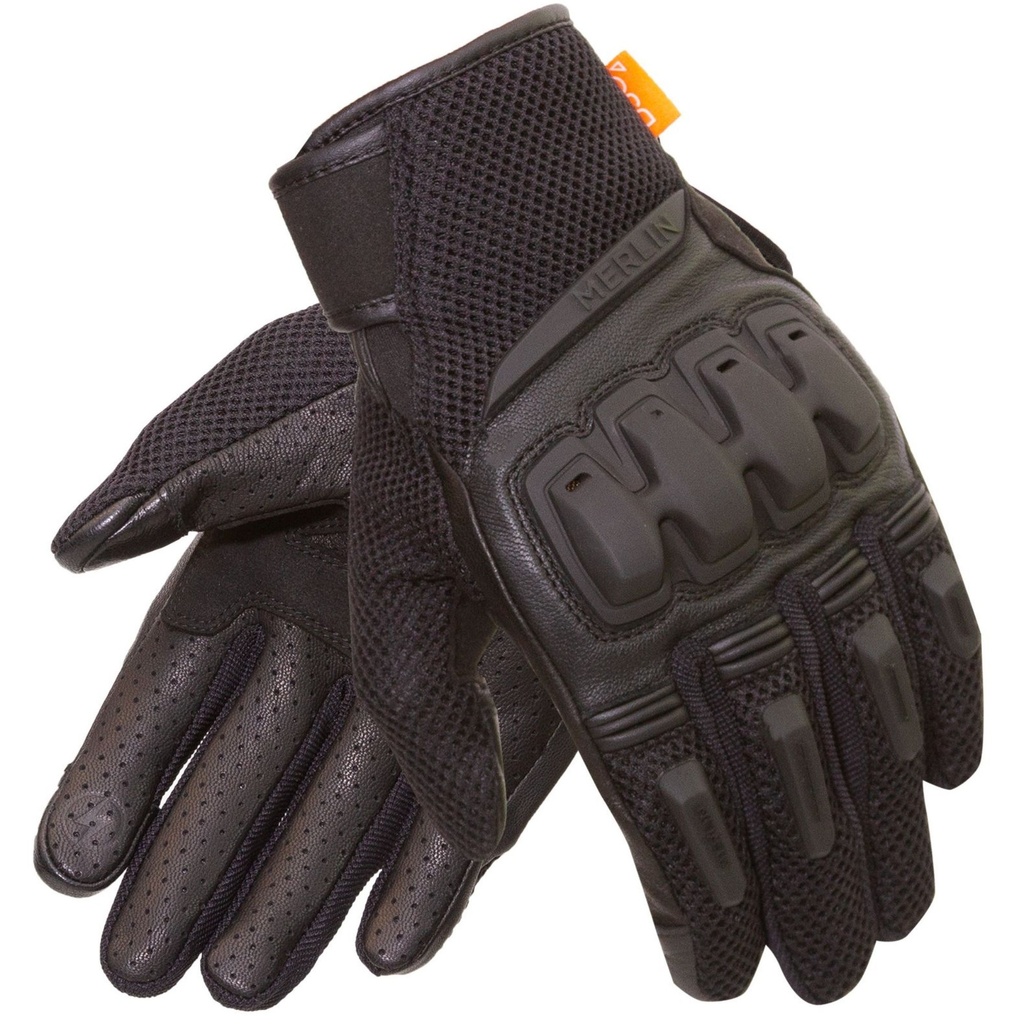 [5001216-3824678] Merlin Jura Air D3O Motorcycle Gloves (S, Black / Grey)