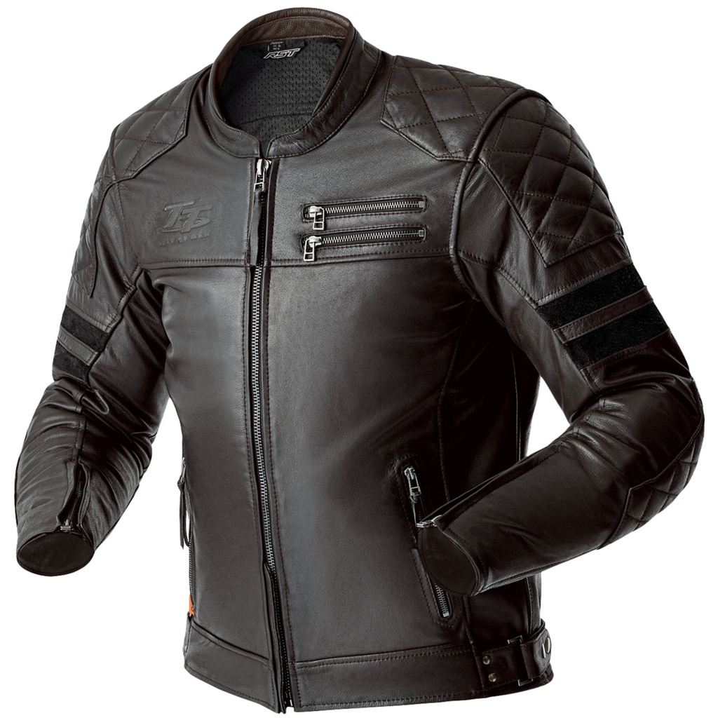[5002461-3892050] RST Hillberry D3O Leather Motorcycle Jacket (UK 40, Black)