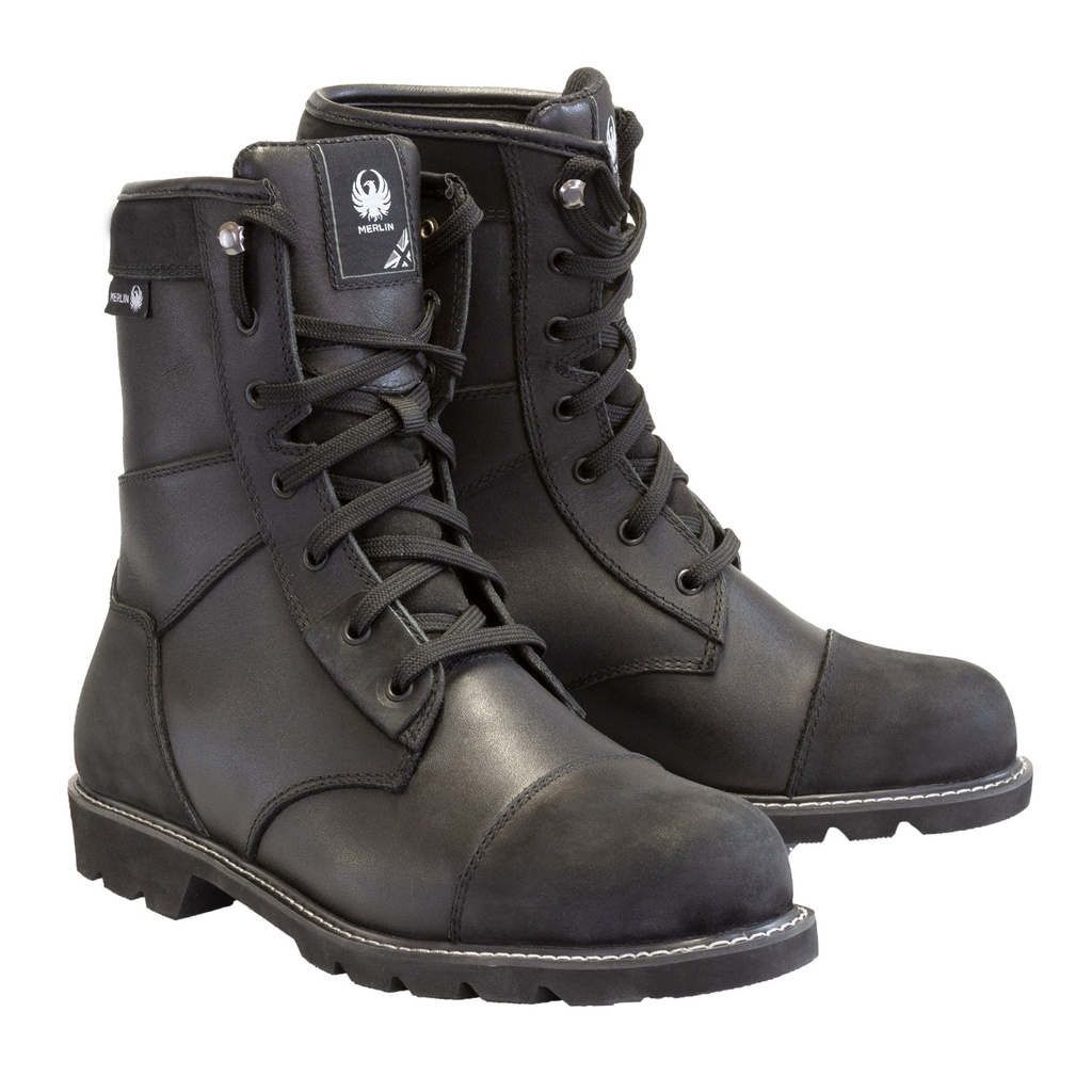 [2016618-2737007] Merlin Bandit D3O Leather Waterproof Motorcycle Boots