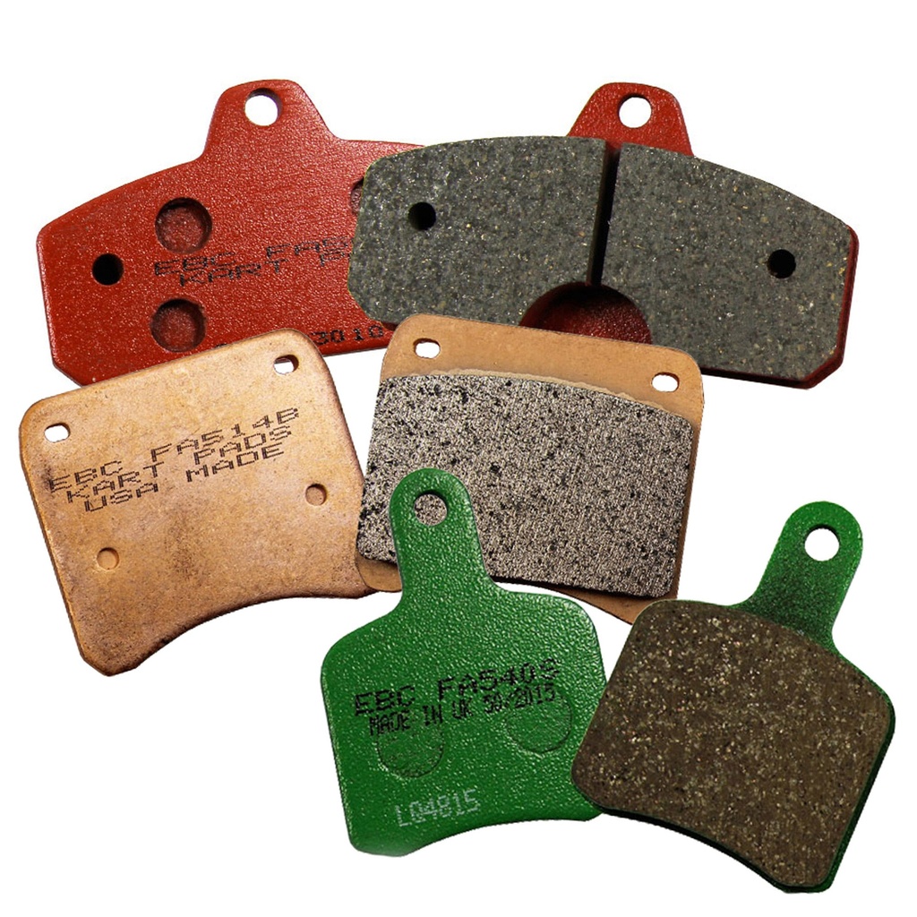 [2015710-2269503] EBC Brakes Kart Brake Pads (Front - Up To 2003, Tony Kart, Red - Hard)