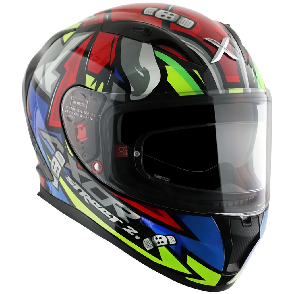 Axor Street Graphic Motorcycle Helmet