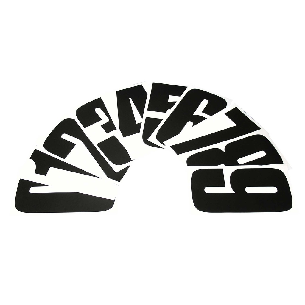 [241318-1708974] Bike-It Racing Numbers (6 Inch, Black, 5)
