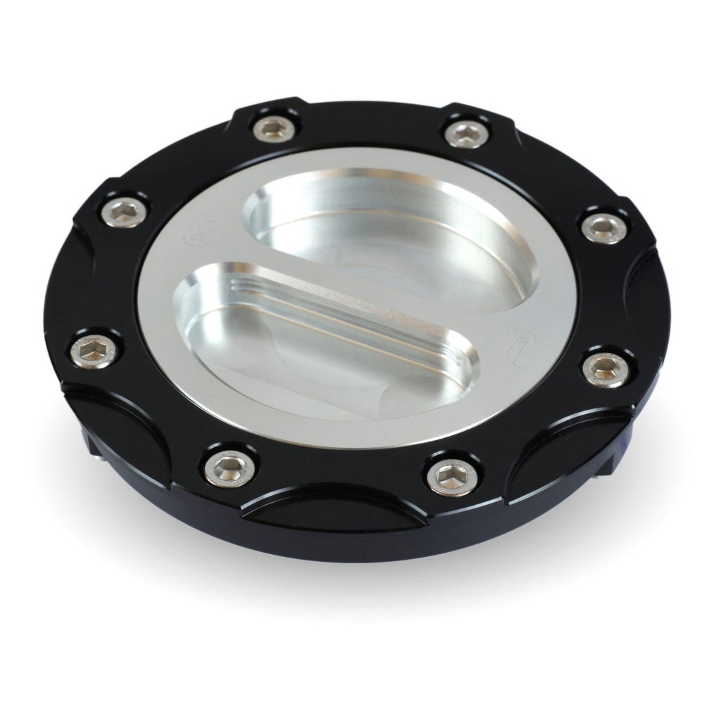 [OBEFUE-7007-BLK-ORG] Oberon Motorcycle Fuel Cap And Body
