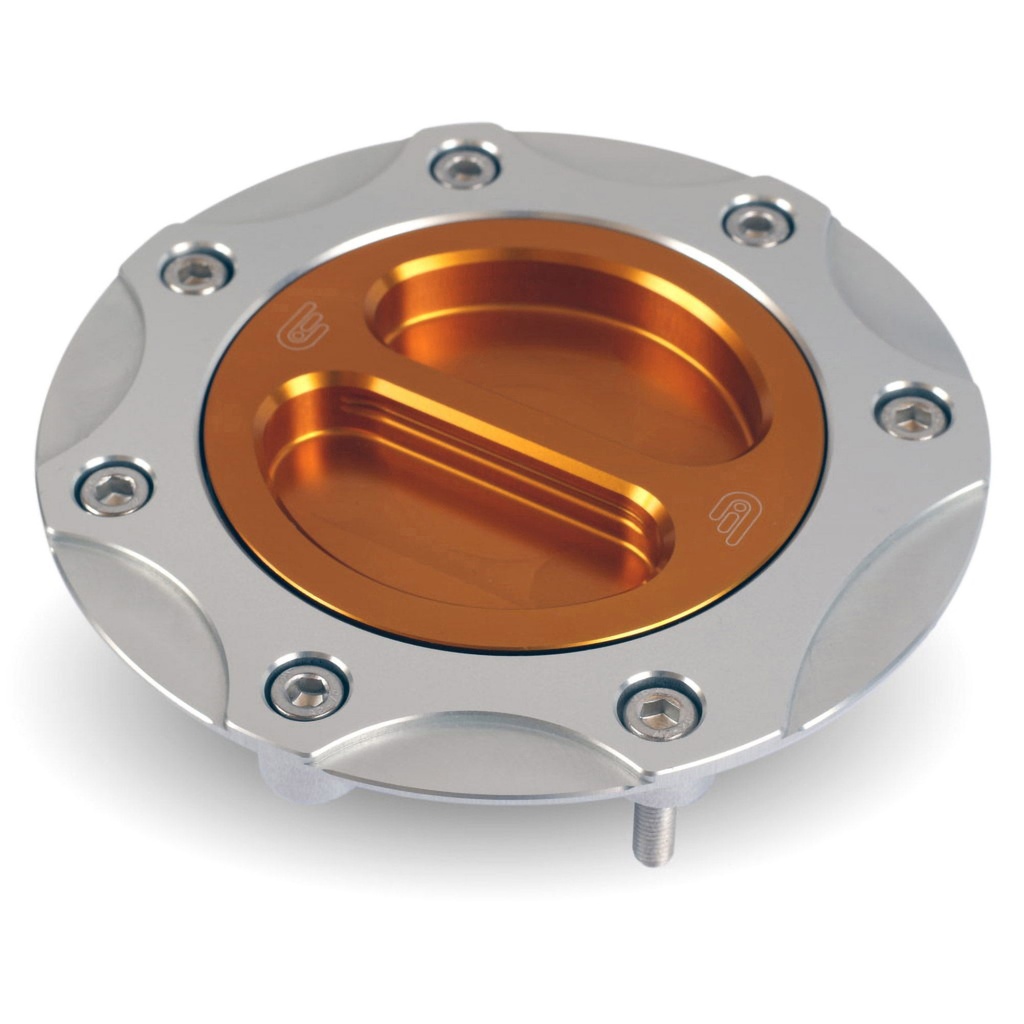 [OBEFUE-7051-BLK-GLD] Oberon Motorcycle Fuel Cap And Body