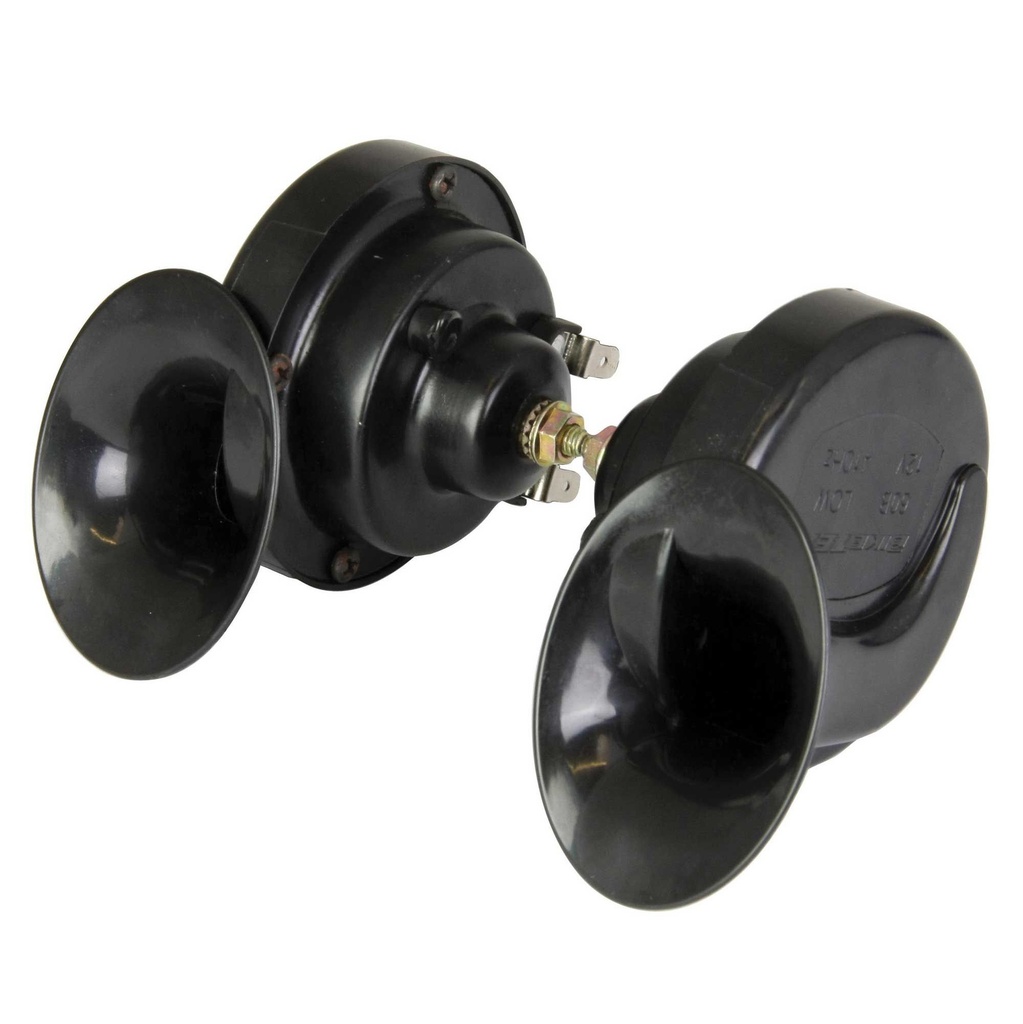 [BIKHORTBLK] Bike-It Twin 12V Horn - Translucent Black - Pair