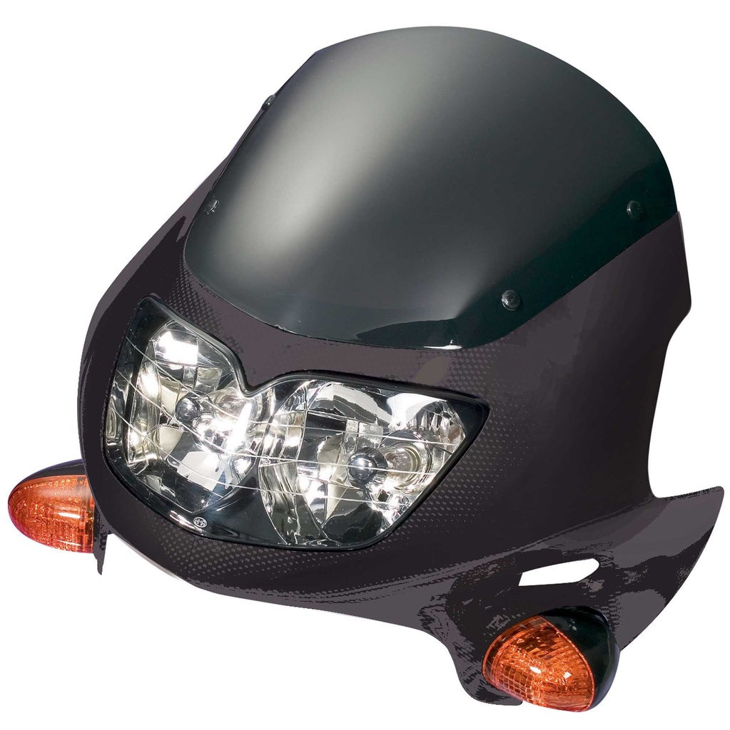 [241209-1810463] Bike It Universal Raptor Fairing Headlight with Indicators