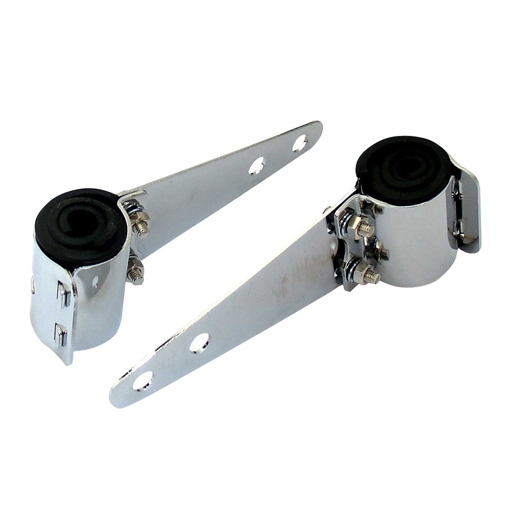 [241199-1570273] Bike-It Polished Headlight Brackets (49-54mm)