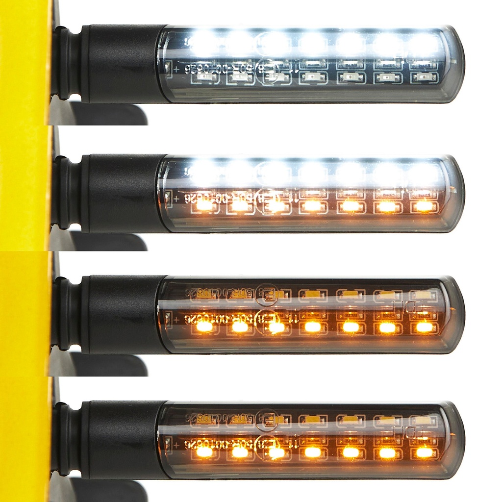 [UBRHF101093C] Warrior Dual Colour Front LED Indicators
