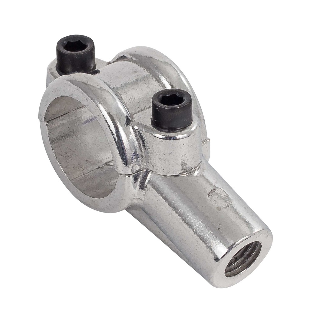 Warrior Handlebar Mirror Mount Adaptor (Silver) 10mm Thread