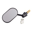 Oberon Oblong Adjustable Bar-End Mirror 12-19mm