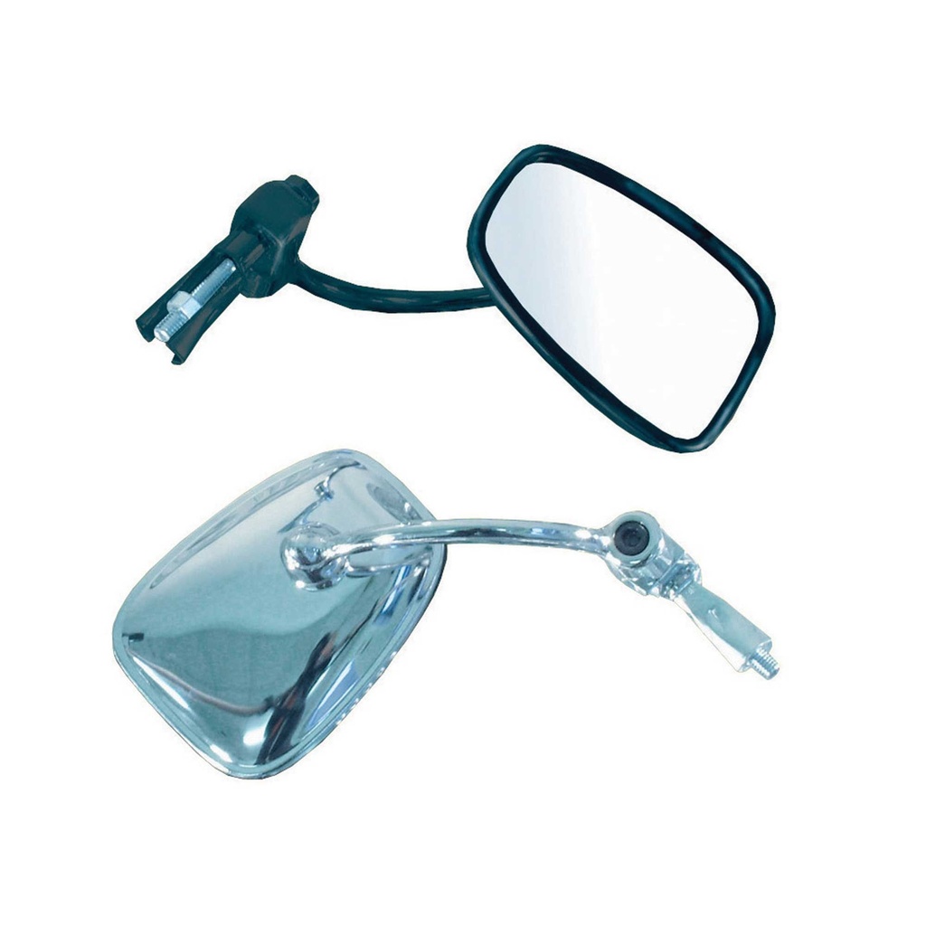 [385105-1667362] Bike-It Chrome Bar End Mirror (Black)