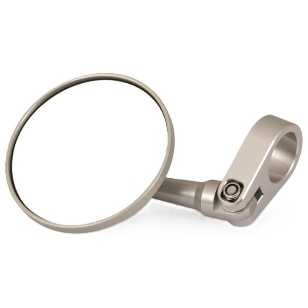 Oberon Performance Adjustable Offset 75mm Motorcycle Clamp Mirror