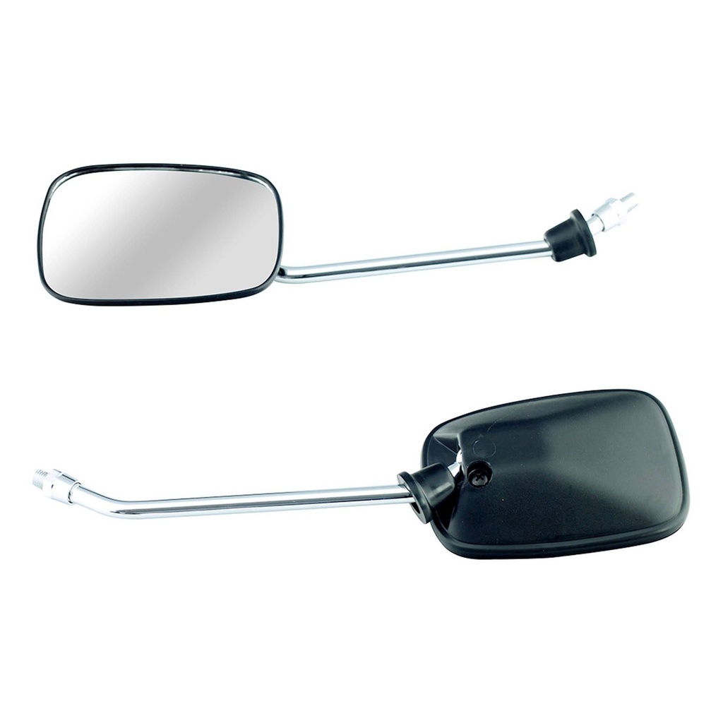 [BIKMRU64532] Bike-It Black Square Universal Mirrors
