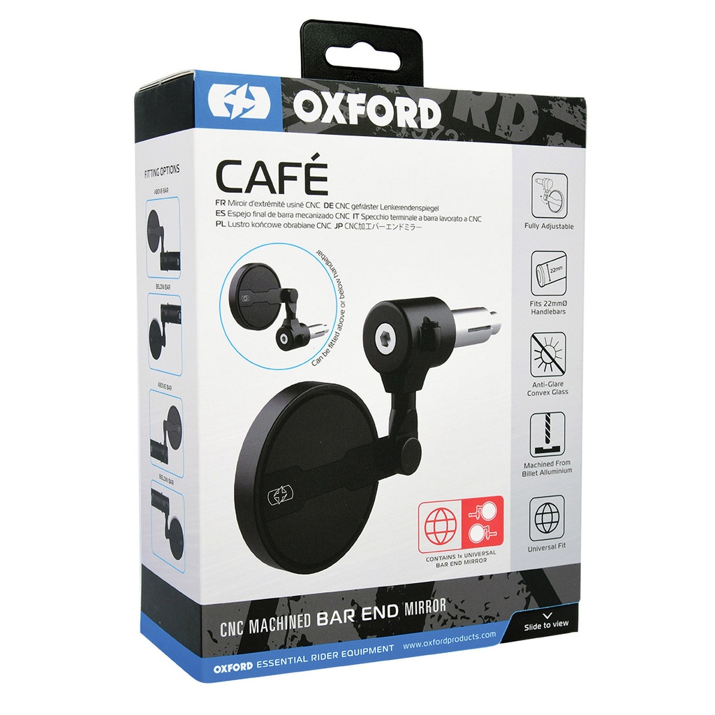 [OXFOX534] Oxford Cafe Universal Bar End Mirror
