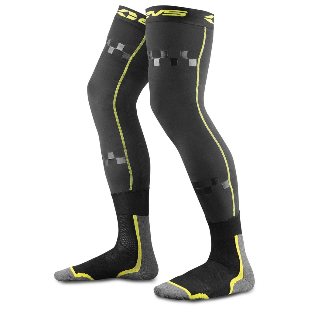 [5001292-3811025] EVS TUG Fusion Socks (L/XL, Black / Fluro Yellow)