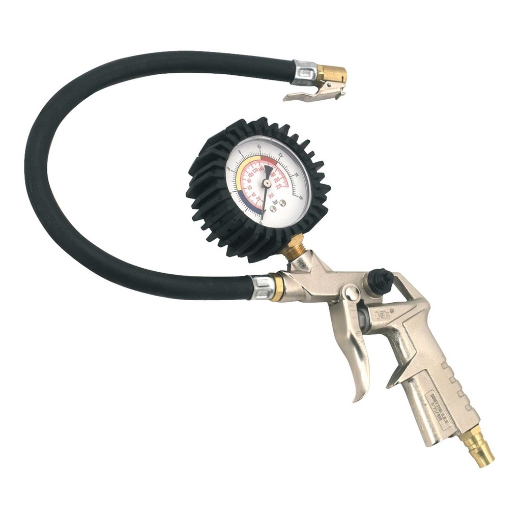 [SEASA924] Sealey Tyre Inflator with Clip-On Connector with Metal Body - SA924