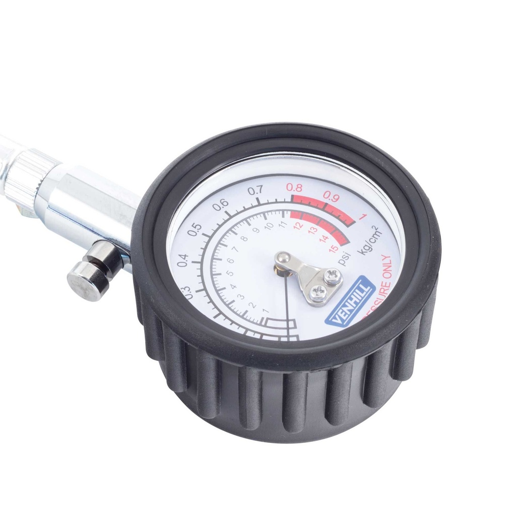 [VHPVT37] Venhill Tyre Pressure Gauge 0-15 PSI