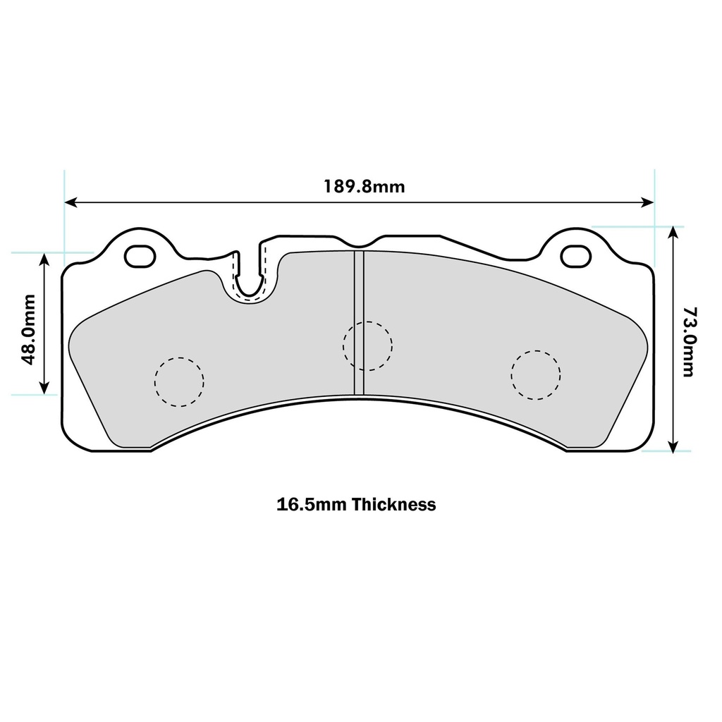 PBS Brakes ProComp S1 Brake Pads To Fit Brembo GT-6 Caliper