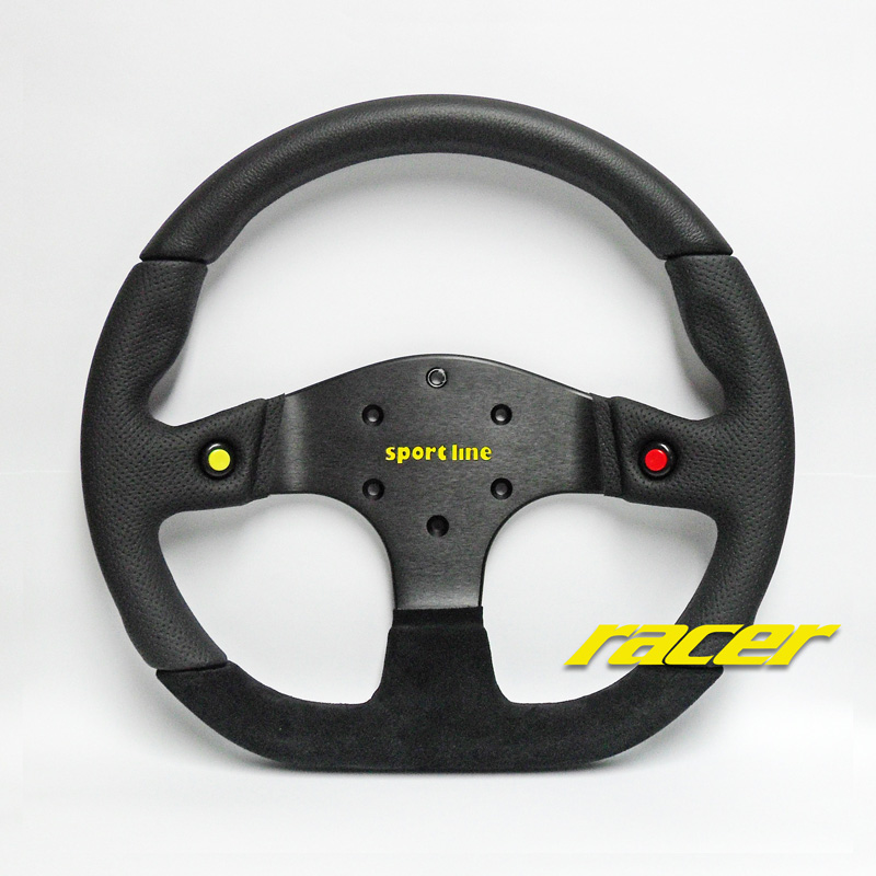 [RASWFB2B330] RACER S/Wheel - Flat Bottom 330mm