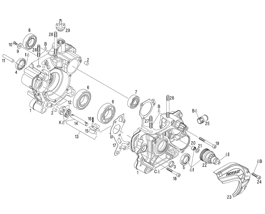 [Z632010] Rotax Crankcase Locating Pin - 8x12mm