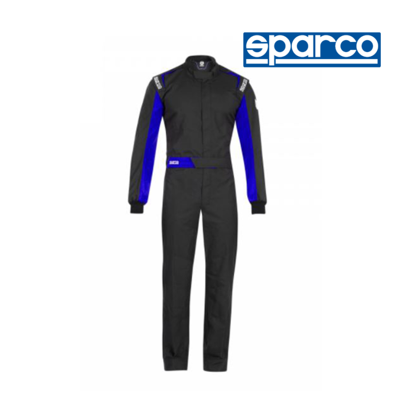 [SQRSONE21BB1S] Sparco Race Suit - ONE 2021 (S, Black / Blue)