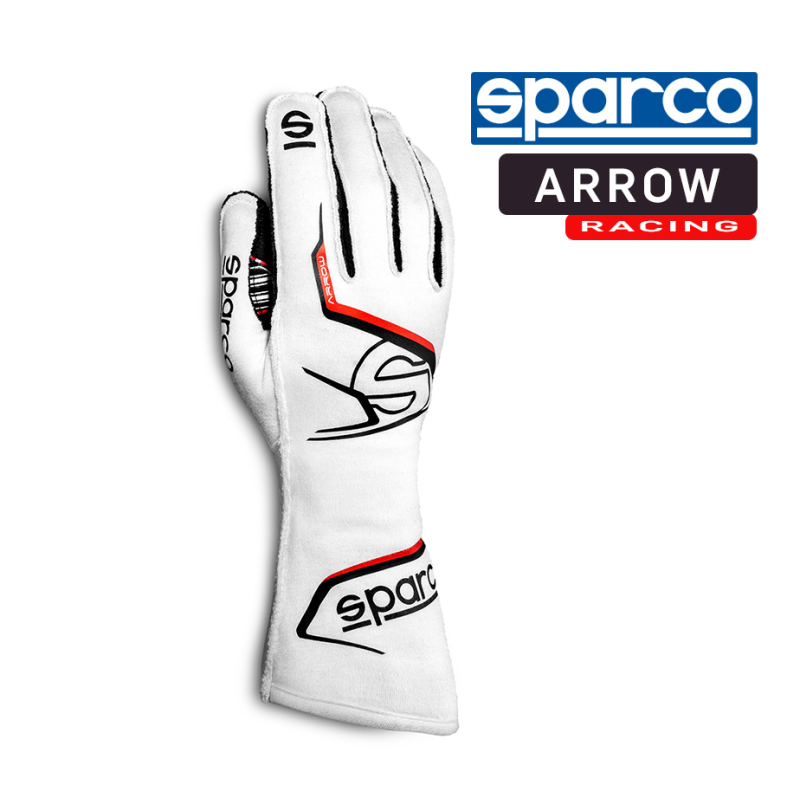[SQRG01A10] Sparco FIA Race Gloves - ARROW 2020 (10, White)