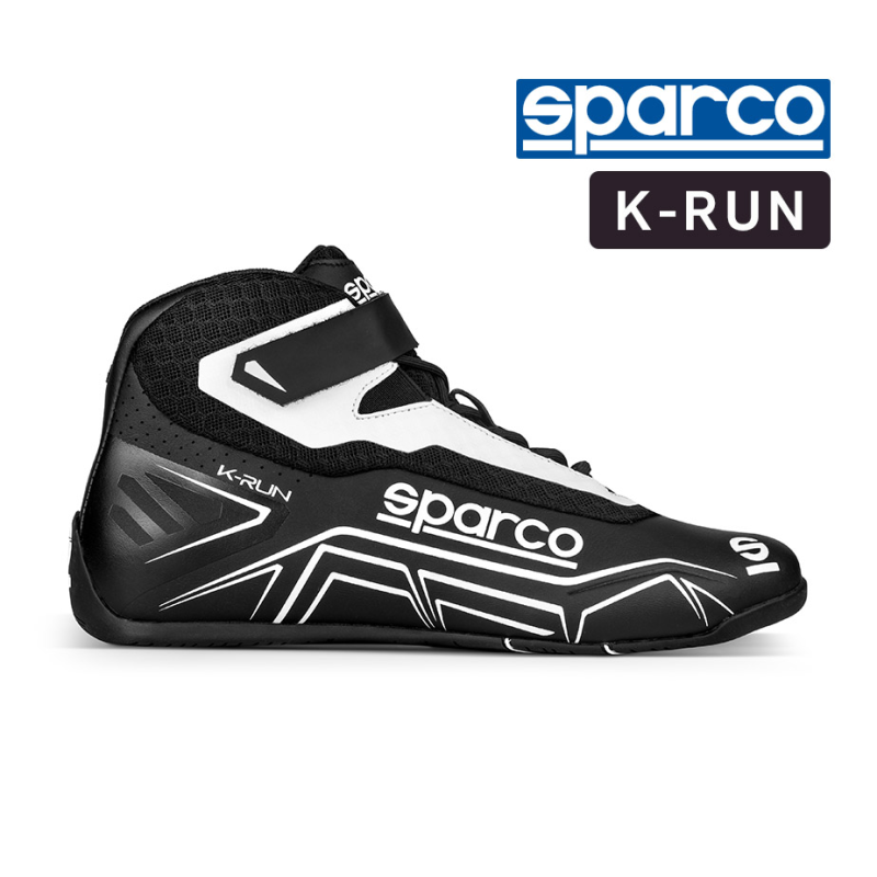 [SQKB02F48] Sparco Kart Boots - K-RUN (48, Black / Grey)