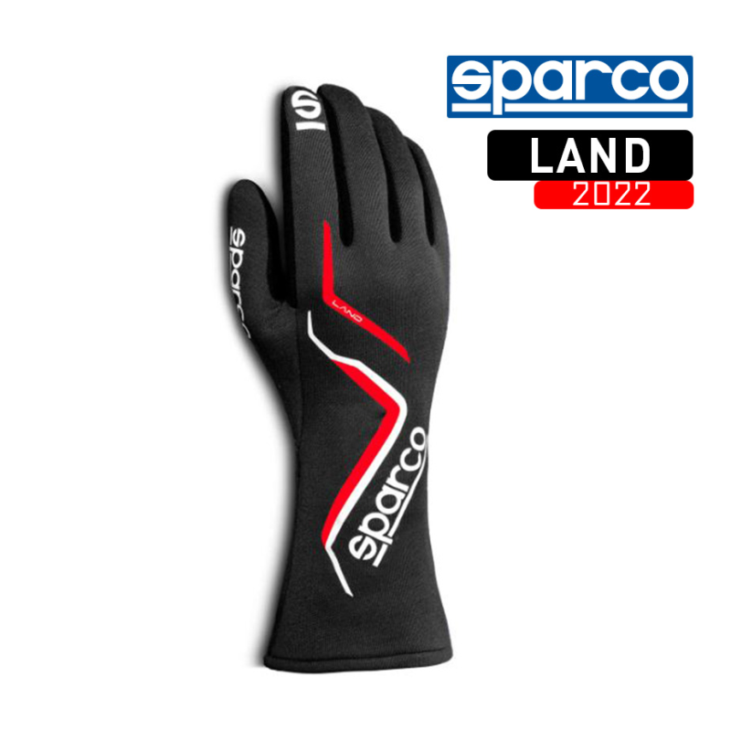 [SQRG05D10] Sparco FIA Race Gloves - LAND 2022 (10, Black)