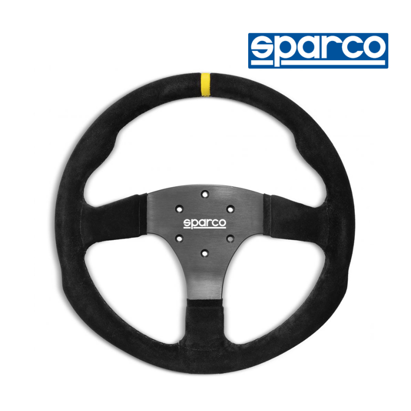 [SQSWR350CSO] Sparco Steering Wheel - R350 - Black Suede - No Button
