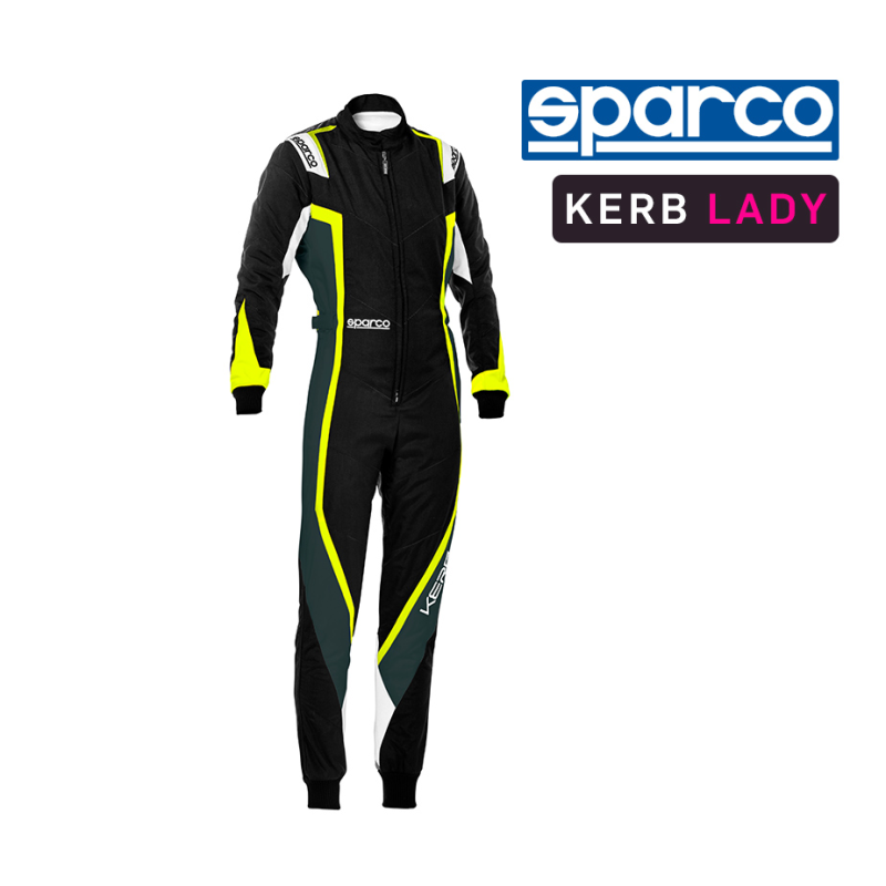 [SQKS03B3S] Sparco Kart Suit - KERB LADY 2020 (S, Black / Yellow)